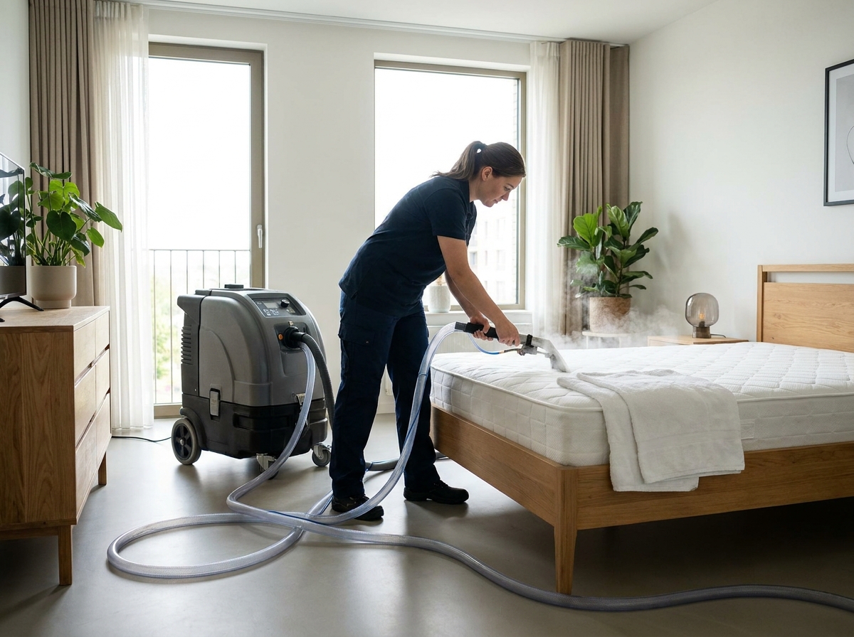 Deep cleaning of a mattress and upholstered furniture