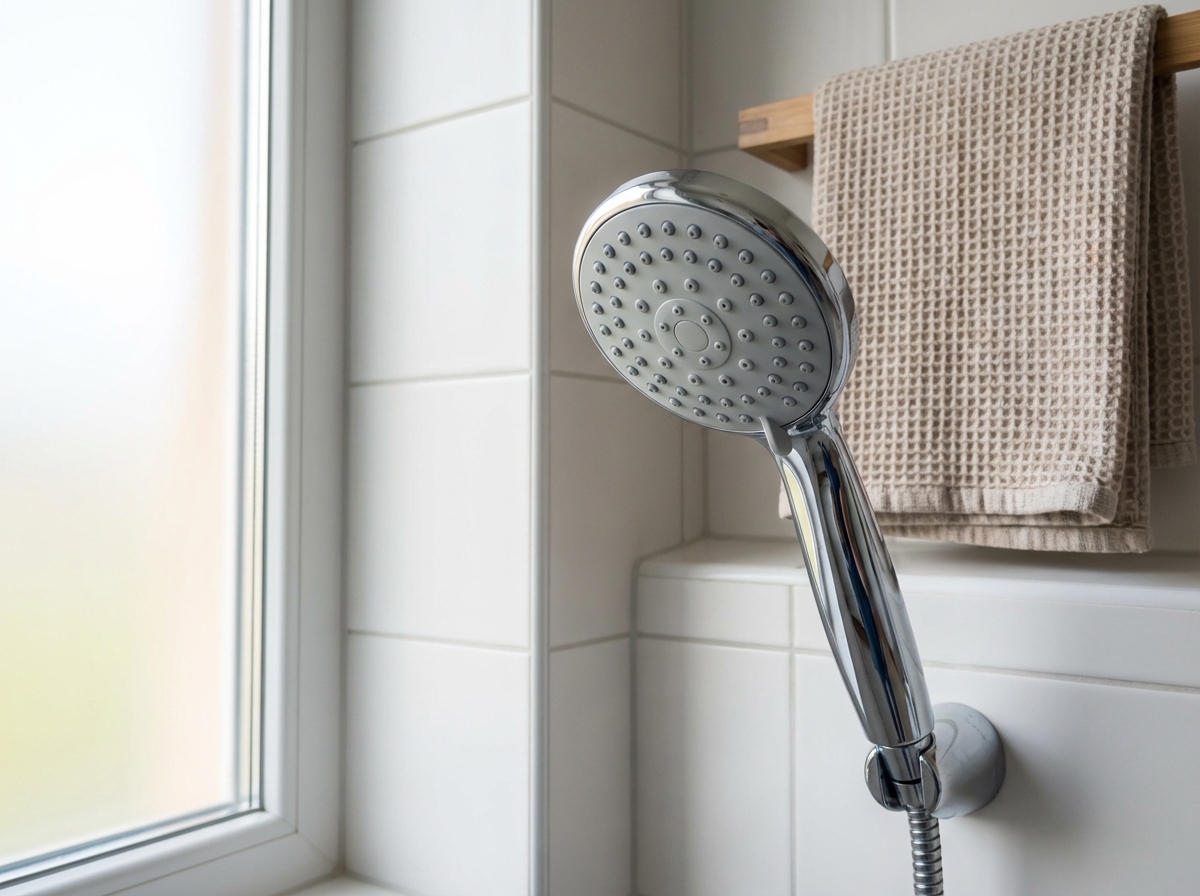 Clean showerhead after removing limescale and ongoing maintenance.