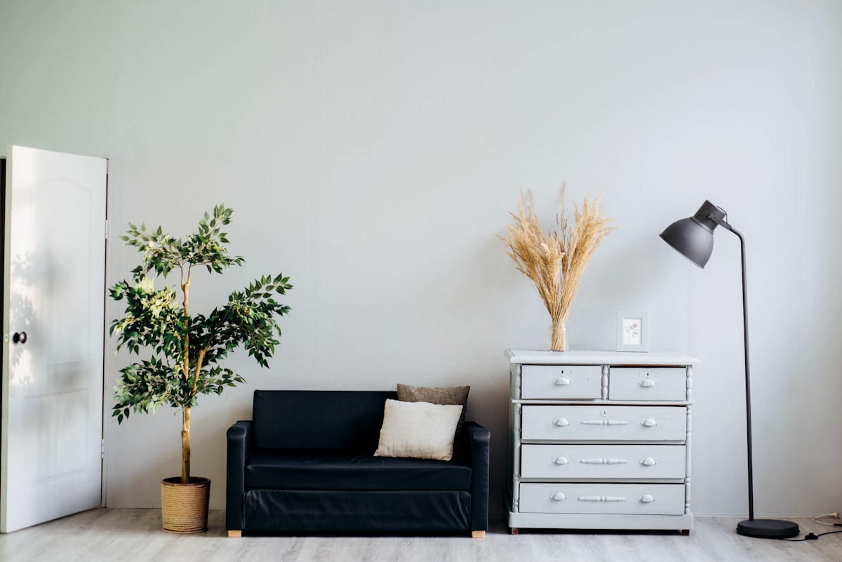 Calm relaxed atmosphere in a tidy home where regular cleaning has freed up time for ordinary life
