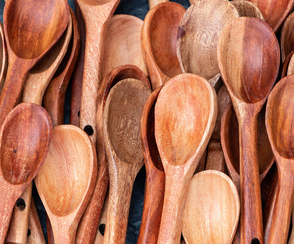 Barevné dřevěné vařečky